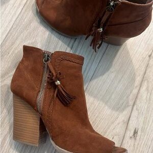Brown Suede Ankle Boots